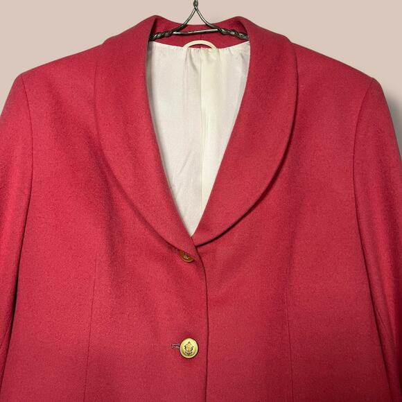 Pietrafesa for Studio 121 Size 10 Dusty Pink Camel Hair Blazer 3 Button Jacket - Picture 3 of 16